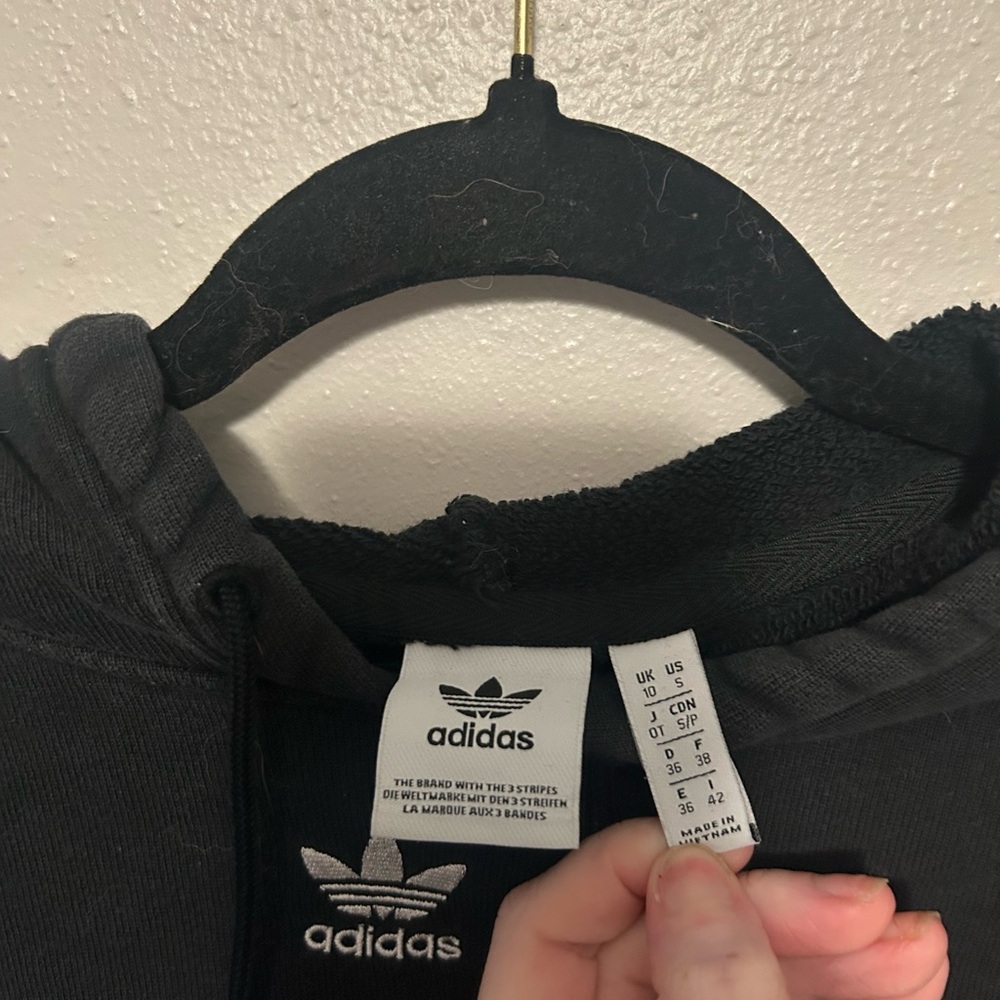 Adidas Black Fleece Garment with Trefoil Logo